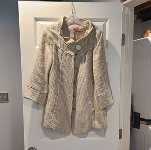 BCBGirls medium gold thread jacket